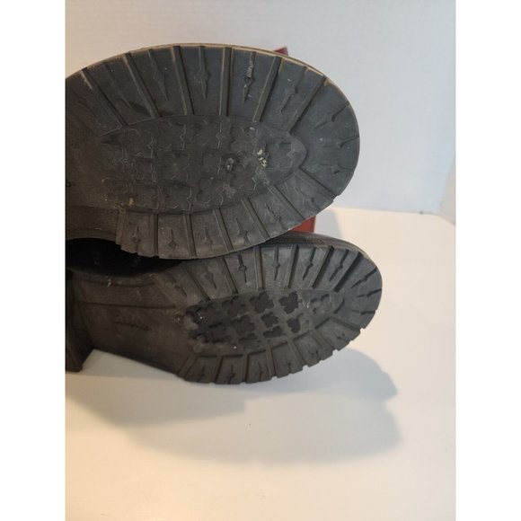 WOMENS SZ 9.5 M CLARKS ANKLE BOOTS LEATHER SUEDE HICKING FASHION SOFT CUSHION - Picture 6 of 8